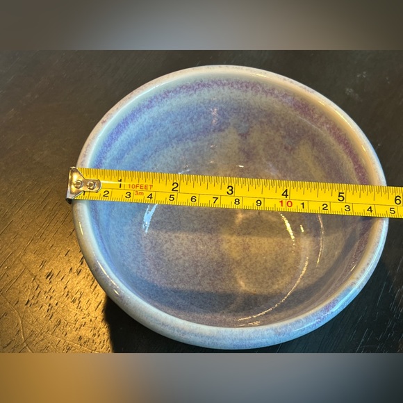 VTG BRUNING POTTERY, DRIP GLAZE HAND THROWN LARGE BOWL SIGNED Made In Seattle WA - Picture 3 of 9